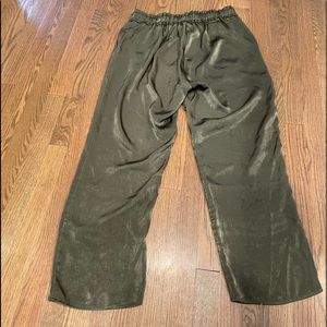 Satin Green Pants
